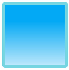 blank blue square frame icon concept, blue gradient icon frame