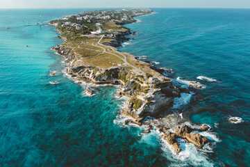 Isla Mujeres desde un drone