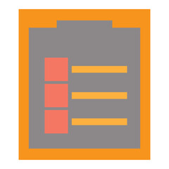 Obraz premium Checklist Flat Icon