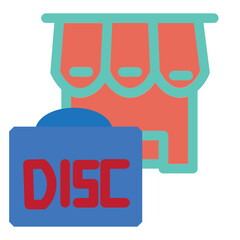 Obraz premium Discount Flat Icon