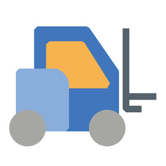 Forklift Flat Icon