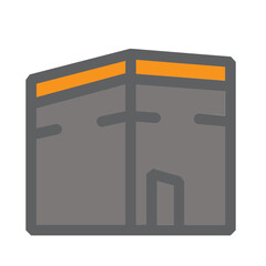 Kaaba Flat Icon