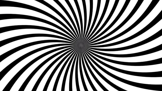 hypnosis trip video black and white