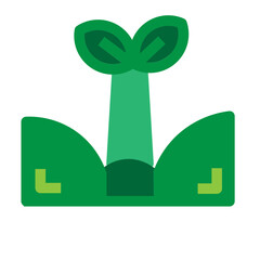 Sprouts Flat Icon