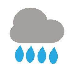 Rain Flat Icon