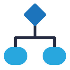 Flowchart Flat Icon