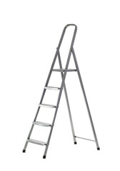 Maintenance ladder on white background