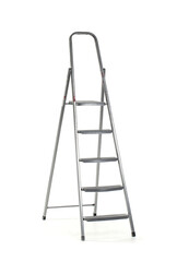 Maintenance ladder on white background