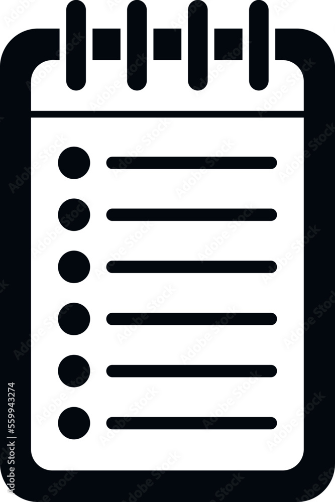 Poster notepad icon simple vector. person time. app settings