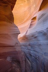 Sandstone rock formations in Waterhole Canyon, Arizona
