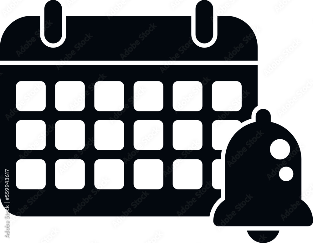 Aufkleber calendar task schedule icon simple vector. event time. agenda app