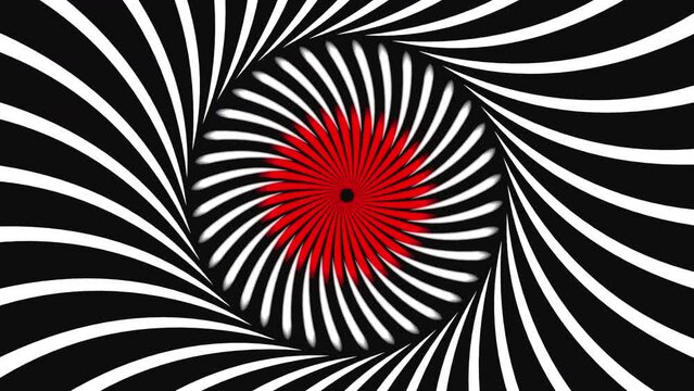 Psychedelic hypnosis trip visuals red 