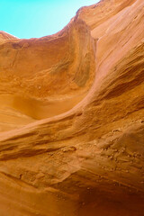 Sandstone rock formations in Waterhole Canyon, Arizona
