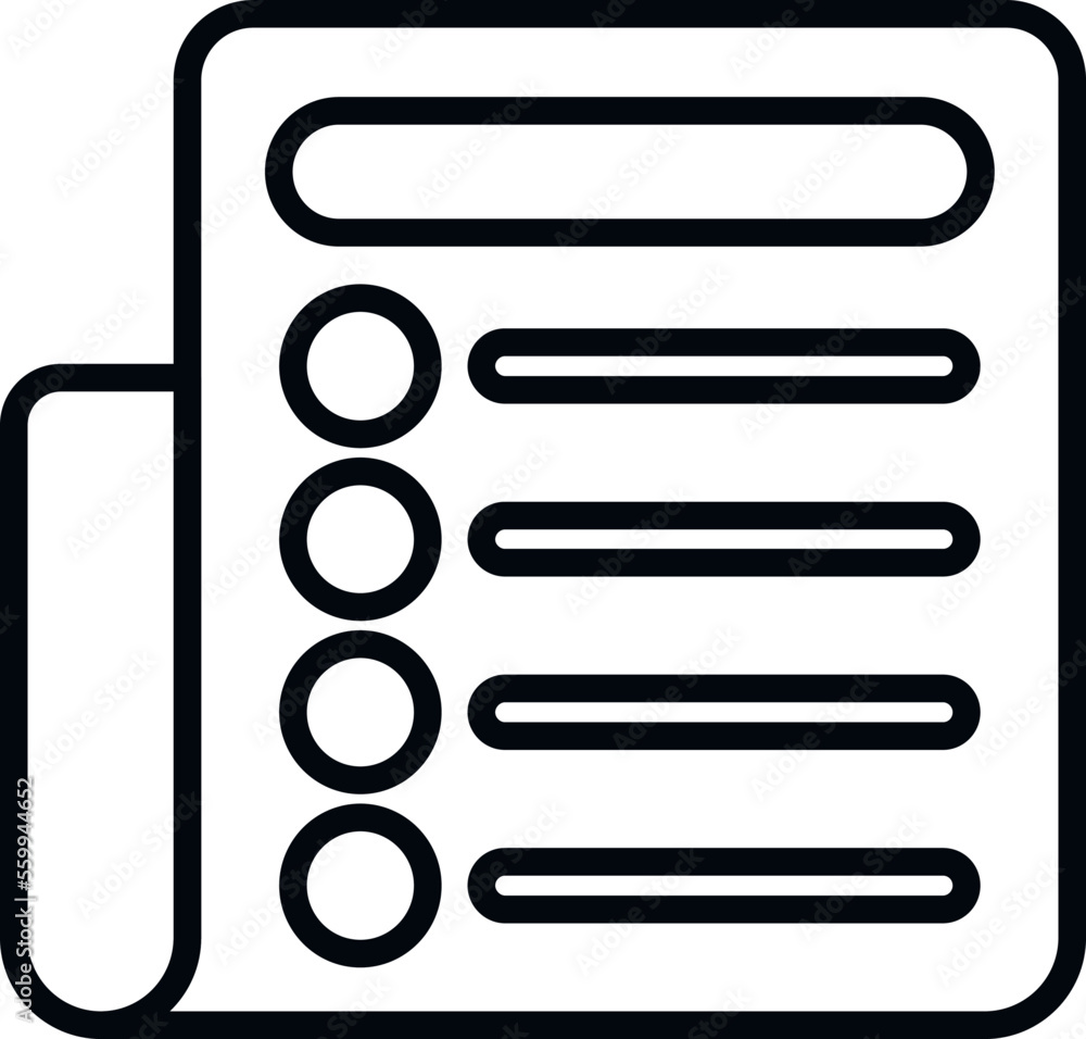 Poster busy task schedule icon outline vector. event person. board list