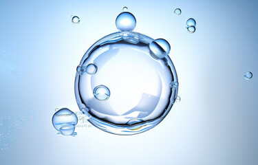 transparent water droplets