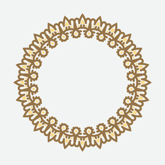 decorative round frame. circle frame. Vector design element.