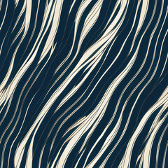 Traditional Japanese Wave Ukiyoe Abstract seamless pattern , pattern background