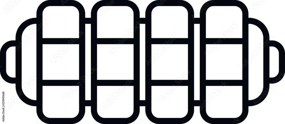 Poster letter cipher icon outline vector. data encryption. code lock