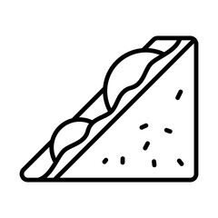 Sandwich Icon Logo Design Vector Template Illustration Sign And Symbol Pixels Perfect