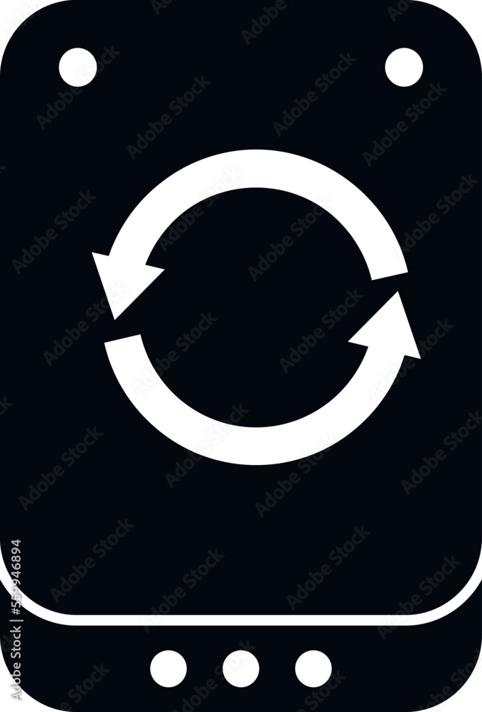 Poster backup icon simple vector. data computer. server file