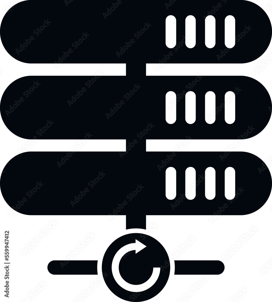 Poster server file icon simple vector. data cloud. storage web