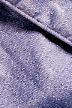 Detail of waterproof jacket.