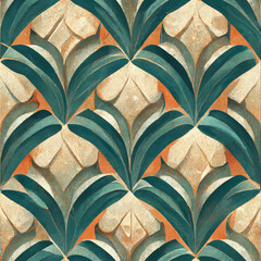 Abstract retro geometric wallpaper pattern seamless background