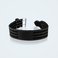 Stylish modern black casual belt