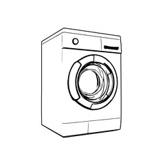 lineart drawing of household tools with transparent background for learn to coloring