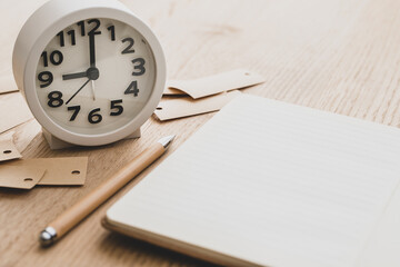 勉強　ノート　受験　時間　時計　計画