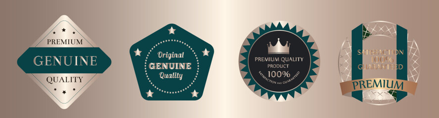 Authentic, Original, Premium, Guaranteed Badges