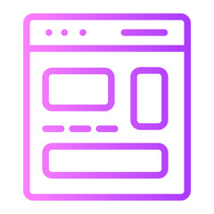 Line Gradient gradient icon