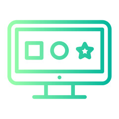 Line Gradient gradient icon