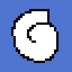 Fototapeta premium art illustration of a pixel icon
