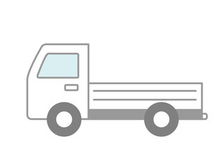 シンプルなトラックのアイコンのイラスト
