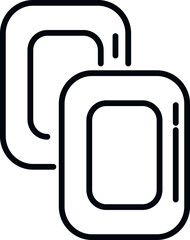 Honey drops icon outline vector. Cold remedy. Drop medication