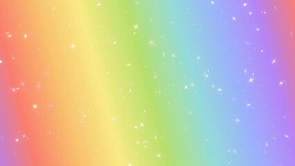 キラキラした虹色の背景イラスト