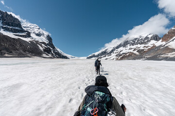Athabasca glacier hike