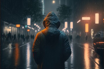 Obraz premium Digital illustration about imagery of loneliness.