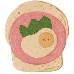 toasted ham and cheese sandwiches eat 
breakfast