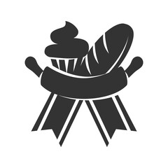 Bakery logo badge template Icon Illustration Brand Identity