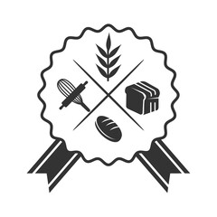 Bakery logo badge template Icon Illustration Brand Identity