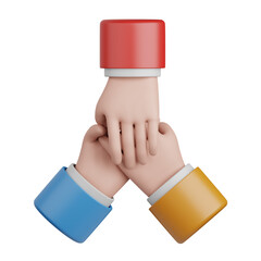 3d rendering teamwork isolated useful for business, industry, company, corporate and finance design