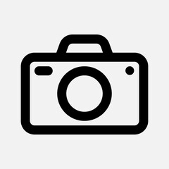 Camera icon in line style about multimedia, use for website mobile app presentation