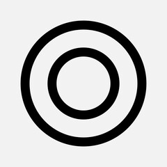 Record icon in line style about multimedia, use for website mobile app presentation