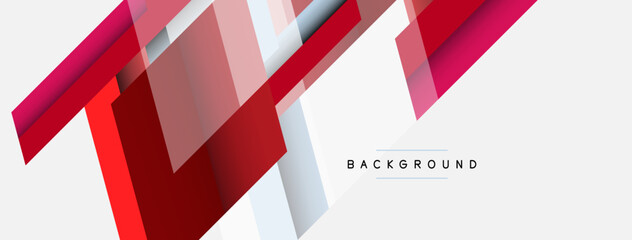 Vector background. Abstract overlapping color lines design with shadow effects. Illustration for wallpaper banner background or landing page