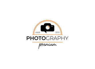Logo template photography studio, photographer, photo. Company, brand, branding, corporate, identity, logotype. Clean and modern style