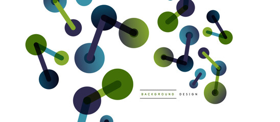 Network concept abstract background. Dots connection. Big data idea. Business template for wallpaper, banner, background or landing