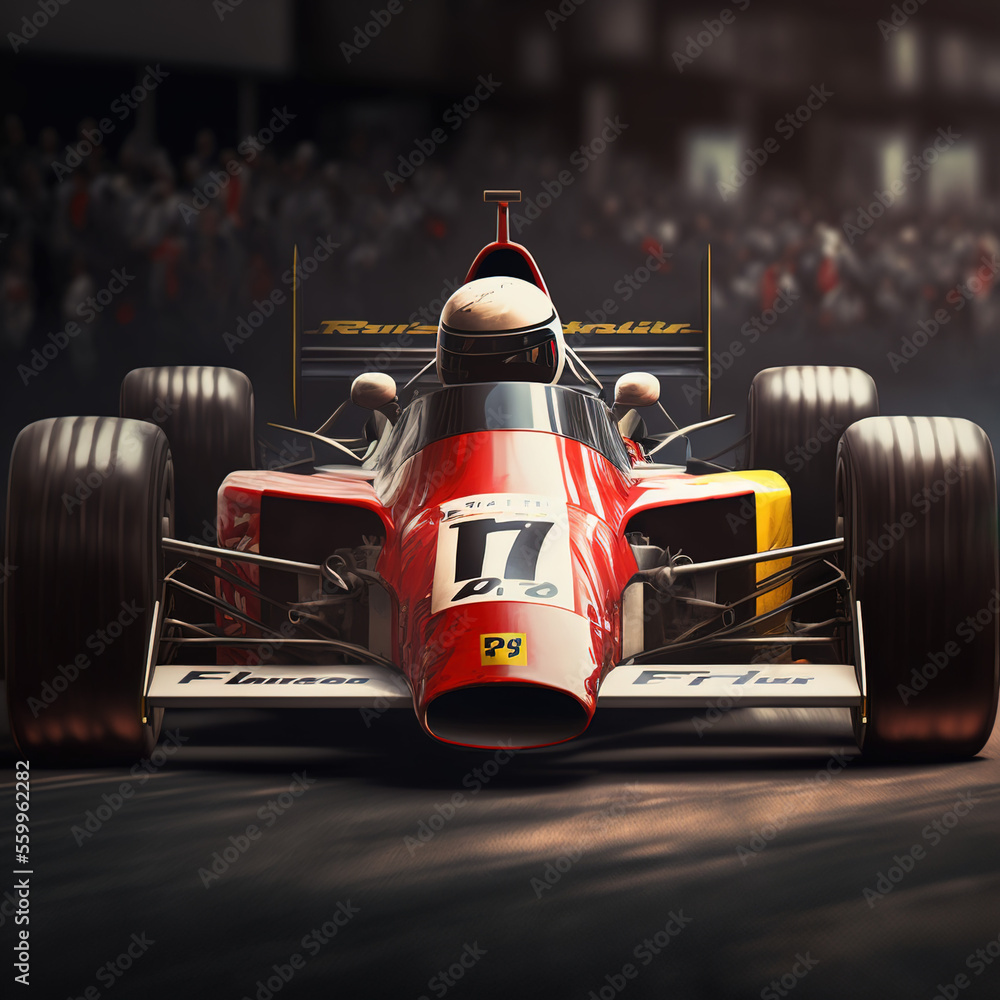 Wall mural formula one racing car