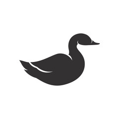 duck logo vector simple illustration